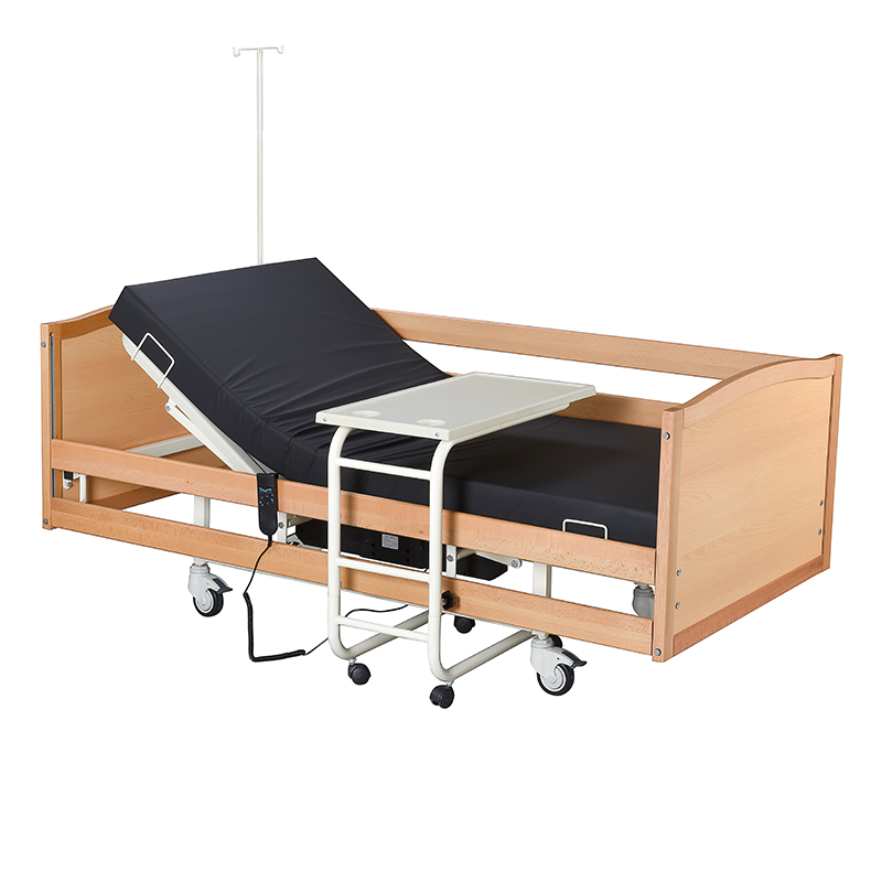 Ahşap Yanlıklı 2 Motorlu Hasta Yatağı