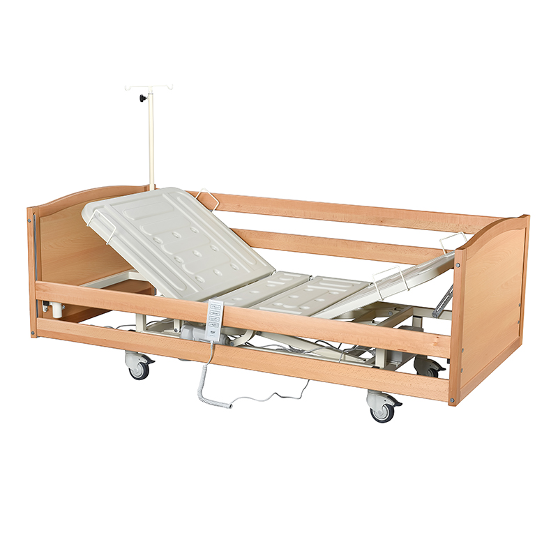 303 Üç Motor Ahşap Hasta Karyolası